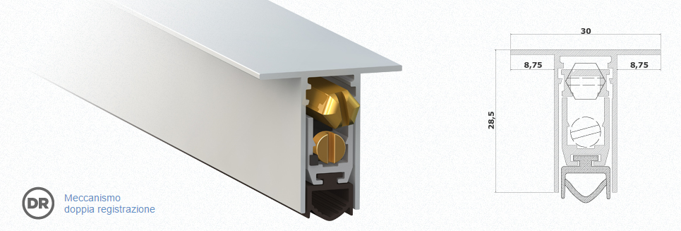 1830 Comaglio Serie Pressure - Paraspiffero per Porta