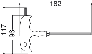 Key for hexagonal screw