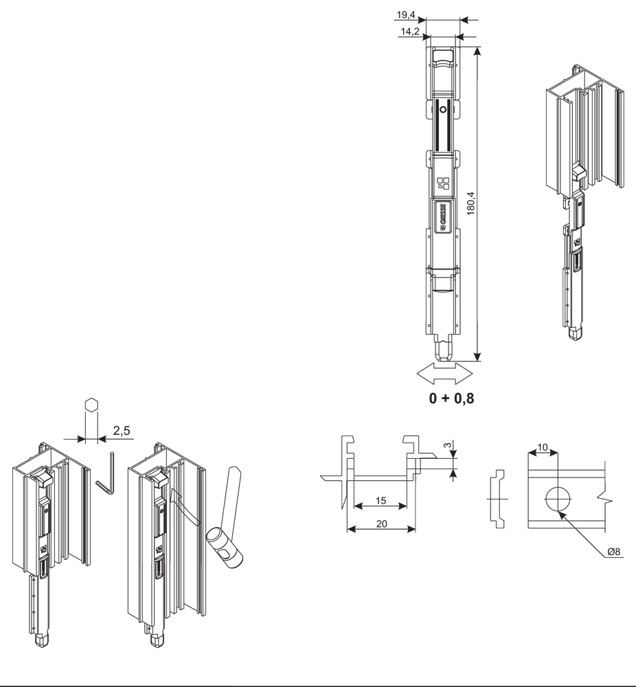 Giesse bolt Giap Futura European Chamber Silver Plus