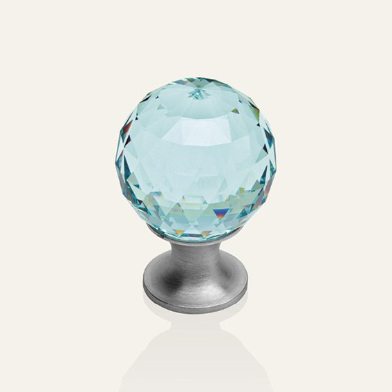 Cabinet knob Linea Calì Cosmic Crystal OZ with Swarowski® antique green​