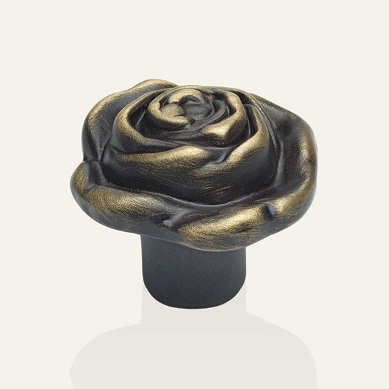 Classic cabinet knob Linea Calì Rose PB with matt bronze finishing