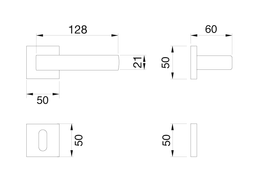 Manital techna handle Dimensional card windowo