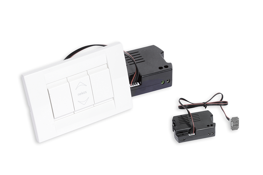 ALI'SW 24V Nekos power supply with White Vimar pushbutton panel