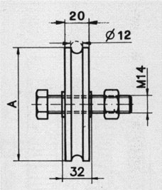 wise wheel throat U sliding gate