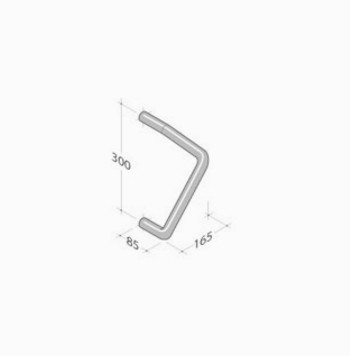 Handle Aluminium extruded M18 pba measures