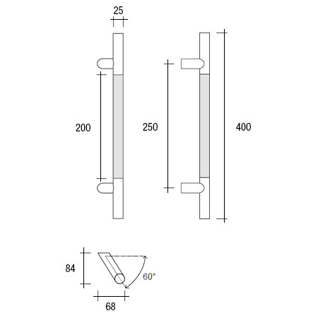 YOD.501.025I pba handle skin steel measures