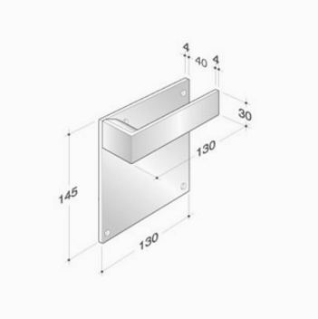 of Handles couple pba 2001.IT.PLA stainless steel AISI 316L