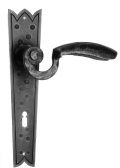 10 Galbusera Door Handle with Plate Artistic Wrought Iron