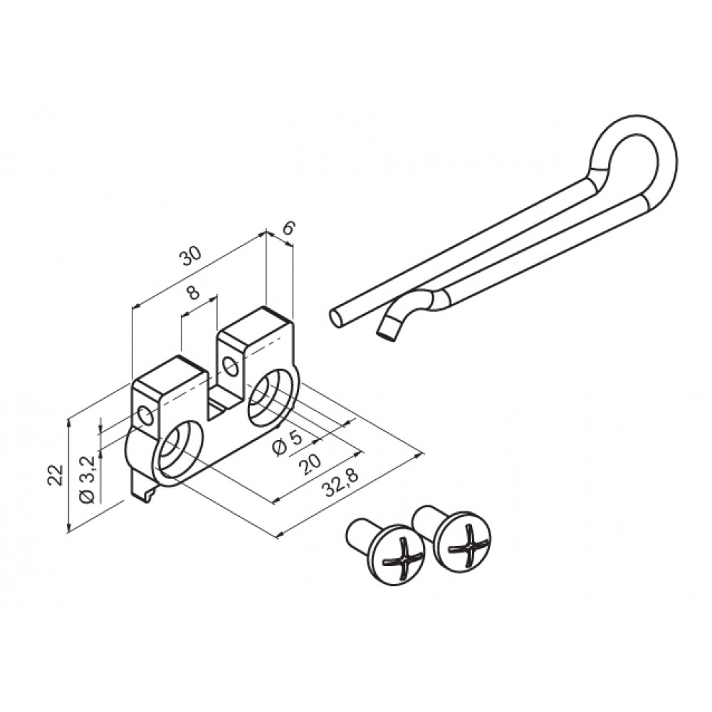 Application Engine hinged bracket to Mingardi