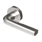 Handle Tropex Kreta in Satin Stainless Steel Rosette Round or Oval