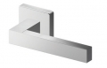 Pair of Phoenix Tropex Door Handles Satin Steel Square or Rectangular Rose