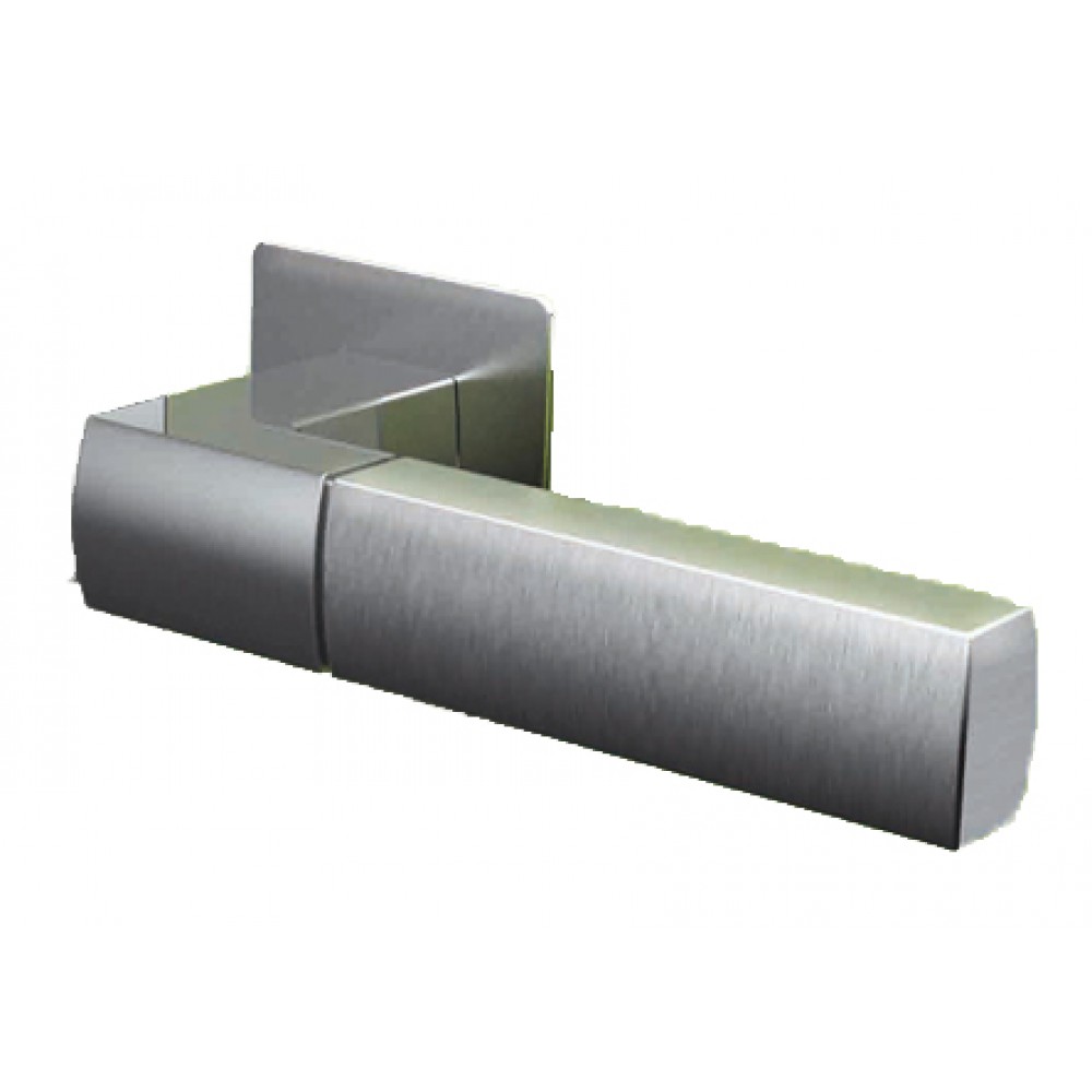 Handle Tropex Rhodos in Satin Stainless Steel Rosetta Square or Rectangular