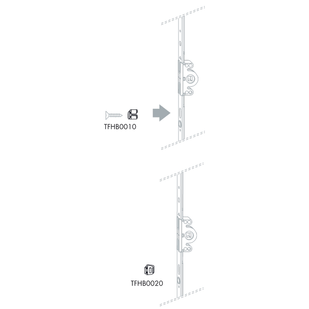 Stroke limiter Cremonese Accessory Siegenia Titan T30