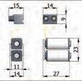 Coils Group Omec electric lock in range for Aluminum