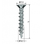 Screws Hardware Power Speed ​​A2 PVC Various Sizes 1000pz HEICKO Segatori