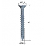 Wood screws holing for Hokus Various Sizes 1000pz HEICKO Segatori