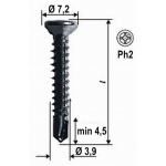 Fixing screws Brown-Black Shutters 1000 Various Dimensions 1000 pcs HEICKO