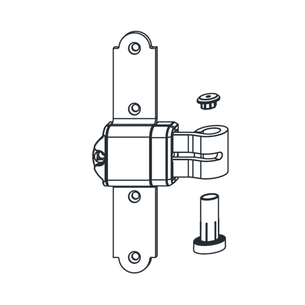 To strip Cross Steel Art.10005 OJ; With Elbow Fixed Angle Without Support