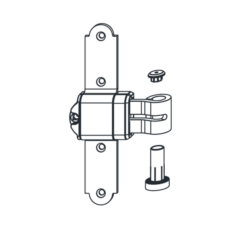 To strip Cross Steel Art.10007 OJ; With Elbow Fixed Angle Without Support