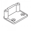 Closing plate OJ Angle Pins D = 8mm Without Anchors with Screws