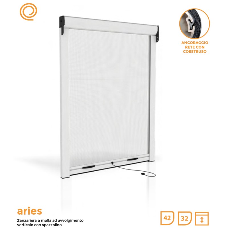 Aries Effezeta Vertical Spring Mosquito Net with Brush