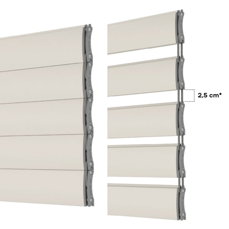 Double Space Aluminum Roller Shutter allows Customization of the Light that enters