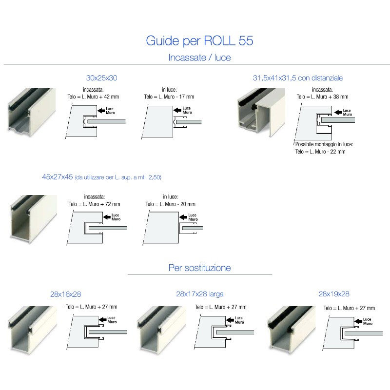 Roller Shutter in Insulated Aluminum 14x55mm ROLL 55 Pasini