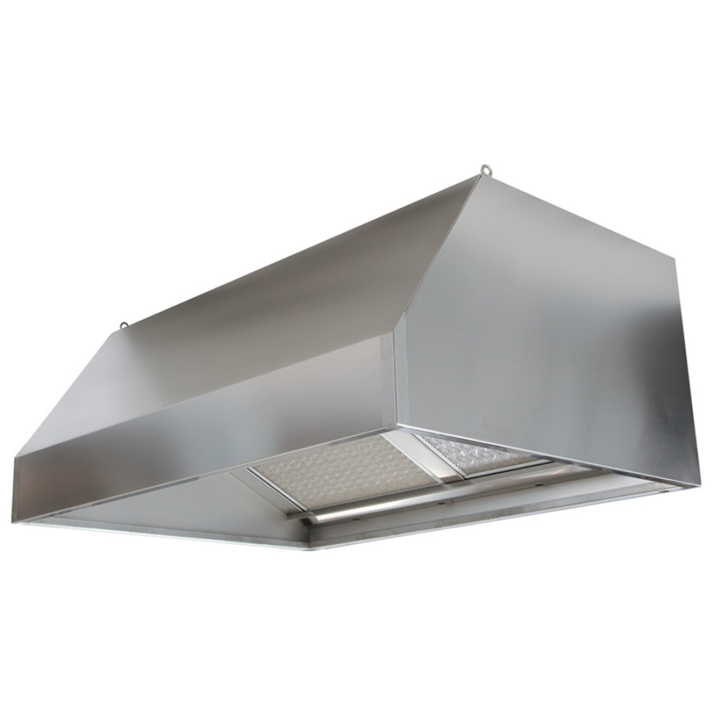 Hood with Activated Carbon and LED Lights in Stainless Steel