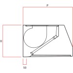 Wall-Mounted Extractor Hood in Stainless Steel with Electric Fan Motor