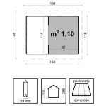 Playhouse with Slide for Children Joy 163x118 cm