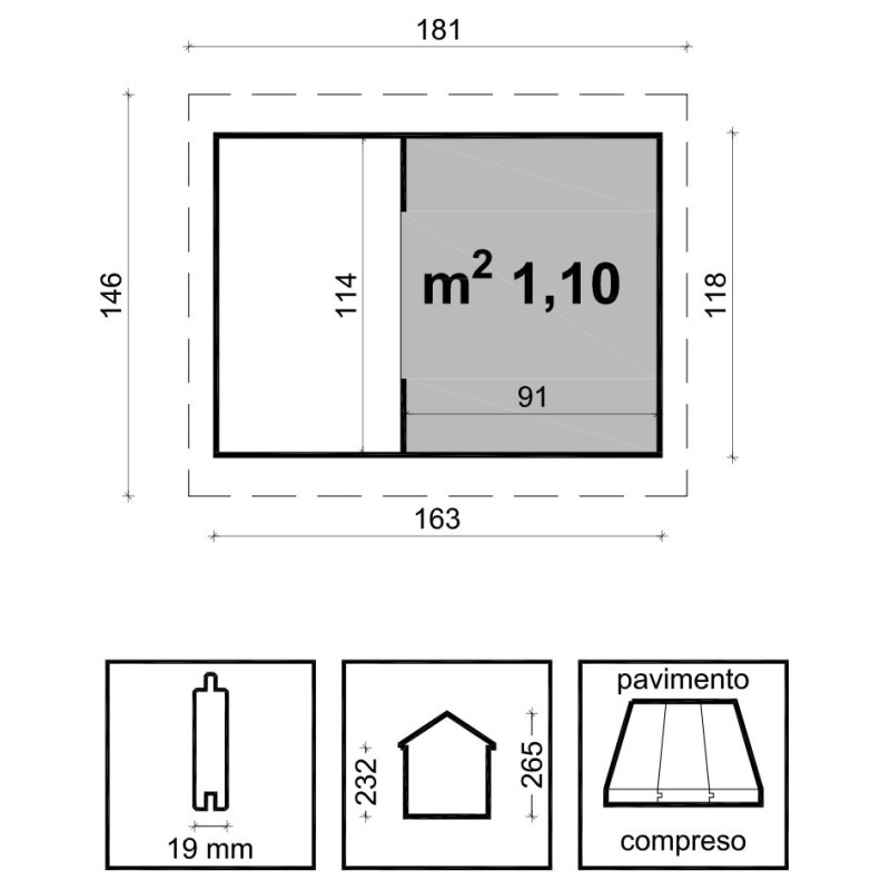 Playhouse with Slide for Children Joy 163x118 cm