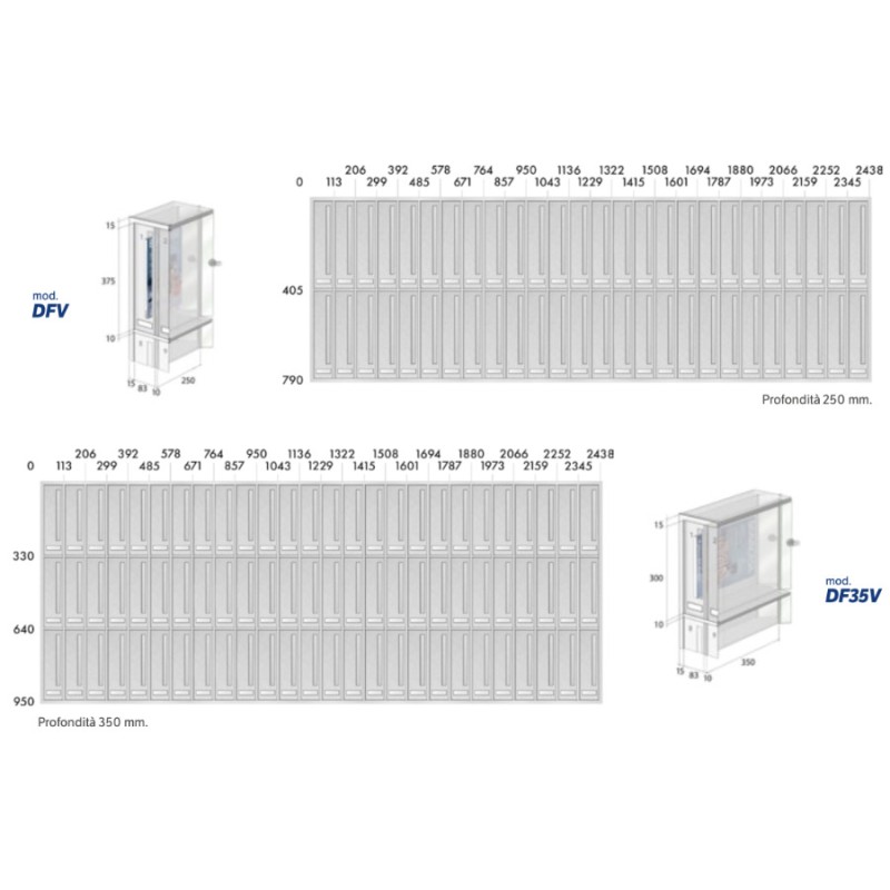 External Vertical Mailboxes DFV Practical and Safe