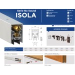 Comaglio ISOLA NO SOUND Draft Excluder for Wooden Doors