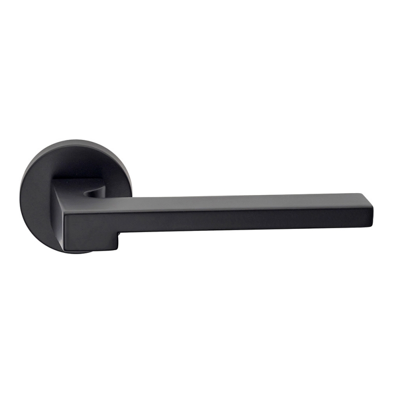 Ginevra Series Fashion forme Door Handle on Round Rosette Frosio Bortolo for Minimalist Architecture