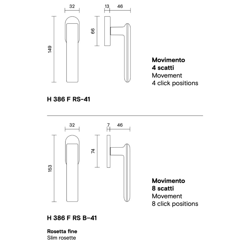 H 386 Meneghello Paolelli Fusital Valli Window Handle DK