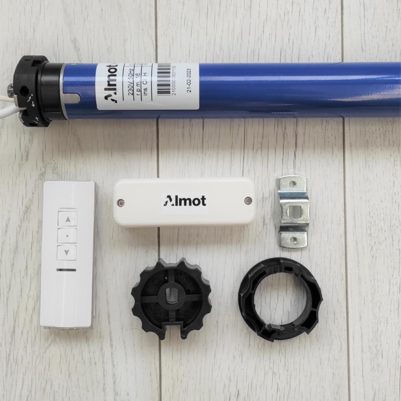 Awning Motor Kit Almot SUN1B Radio 40Nm with Sensor