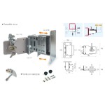 External Gate Lock Kit with Adjustable Limit Stop to Be Fixed