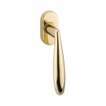 DK Reguitti Alisè Window Handle with Choice of Brass Finish