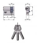 Omec Shaped Half Cylinder 6 Pins L 60mm 30/30