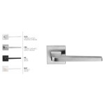 Niko Arieni Door Handles with Escutcheons and Square Rosettes