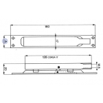 Brass Lever Heavy Type Flush Bolt 24mm IBFM