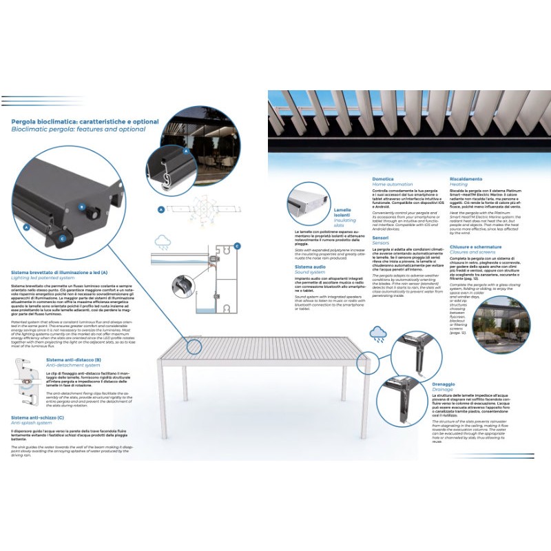 Bioclimatic Pergola Velia Effezeta System Light Experience