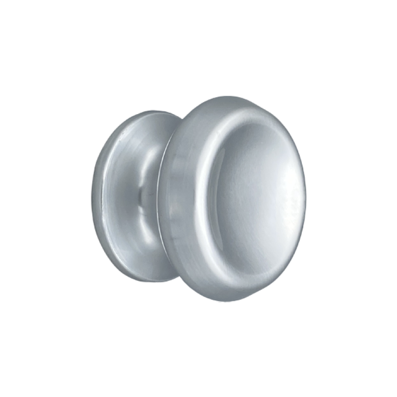 Fixed Carved Knob for Door in Anodized Aluminum Saguatti 166