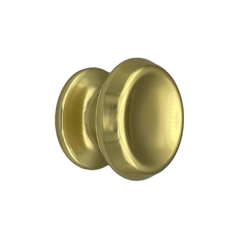 Fixed Carved Knob for Door in Anodized Aluminum Saguatti 166