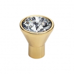 Furniture Knob Linea Calì Crystal Diamante OZ with Swarowski® Gold Plated