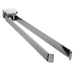 Double Towel Holder with Hinged Joint Colombo Design Alizé B2512