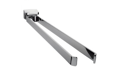 Double Towel Holder with Hinged Joint Colombo Design Alizé B2512