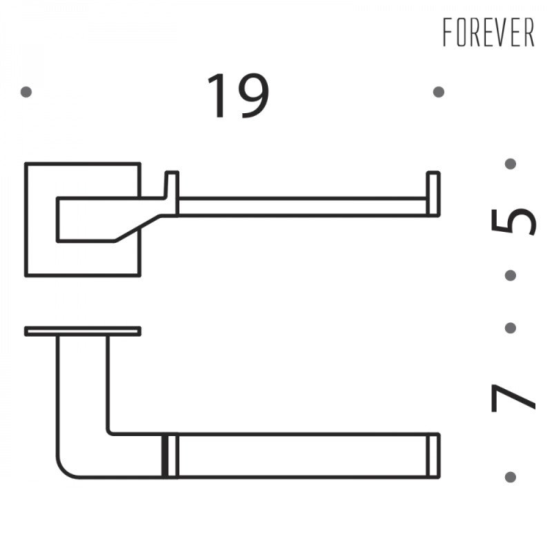 Modern Toilet Paper Holder Colombo Design Forever B2908