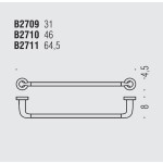 Bathroom Towel Holder Colombo Design Basic Various Sizes