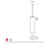 Toilet Brush Holder Colombo Mini B4006 Italian Bathroom Furniture